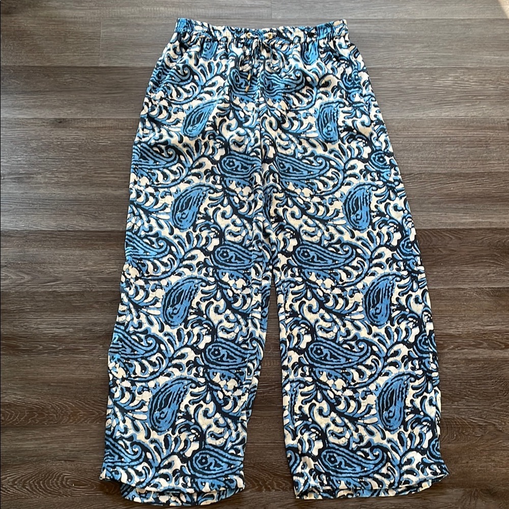 MICHAEL Michael Kors Wide Leg Pants Women’s Size 8P Paisley Print